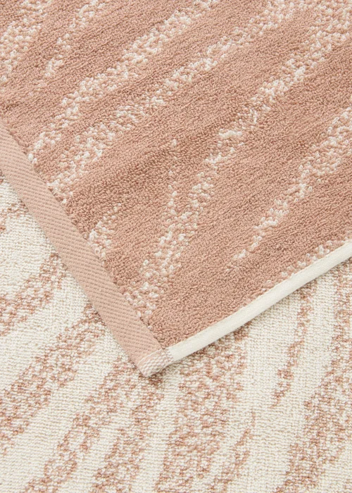 Beige Zebra Jacquard Towels - Hand Towel Image 3