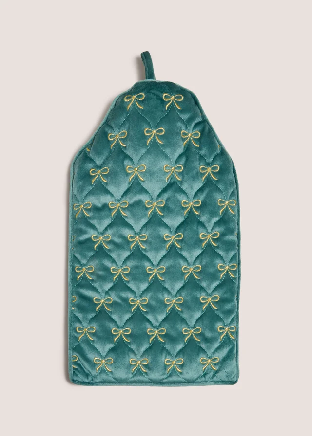 Green Decadence Bow Hot Water Bottle