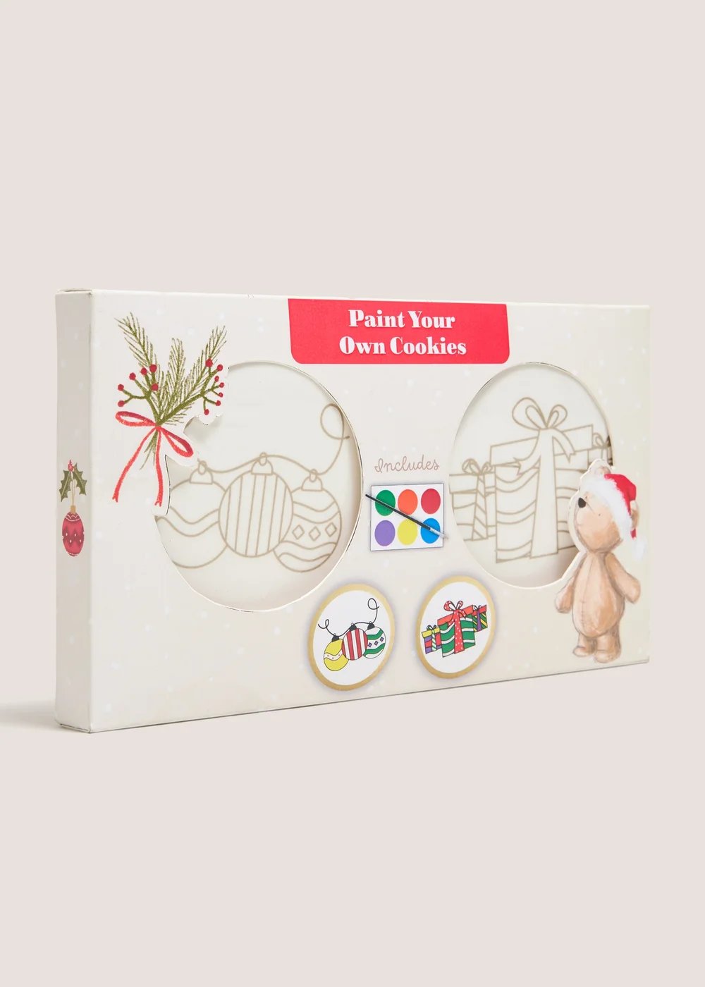 Christmas Patch Bear Paint Your Own Cookies Image 1