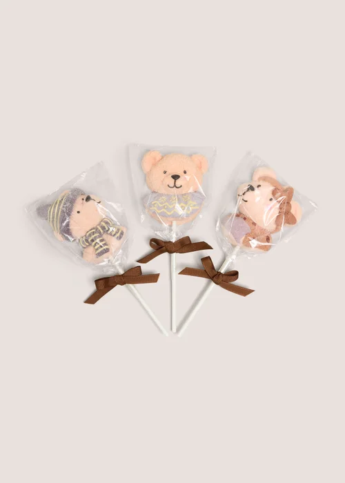 Christmas Patch Bear Marshmallow Lollies Image 1