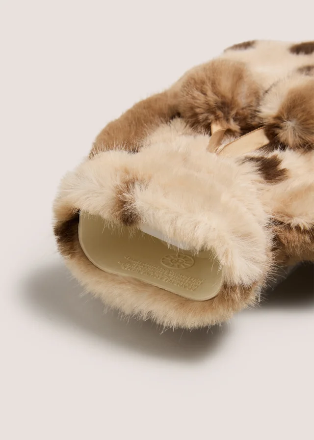 Deer Faux Fur Mini Hot Water Bottle