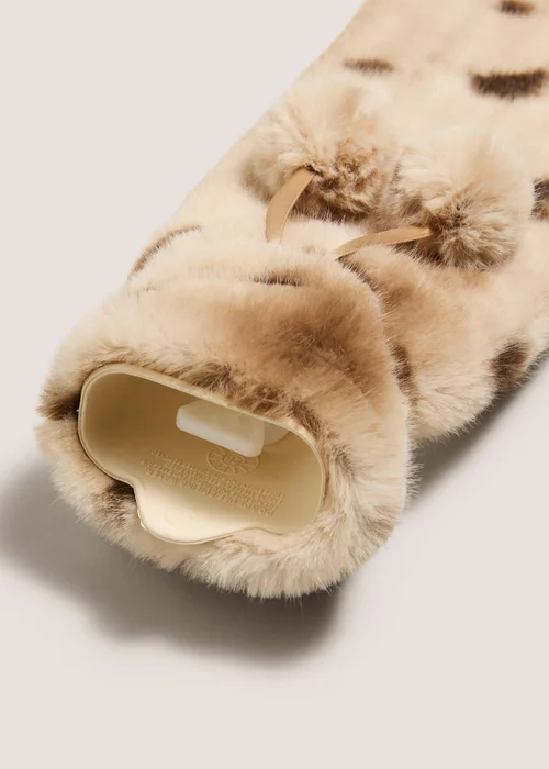 Deer Faux Fur Long Hot Water Bottle Image 2