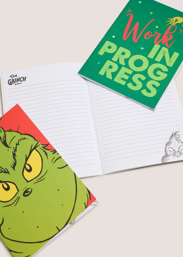 3 Pack Grinch Christmas Notebooks