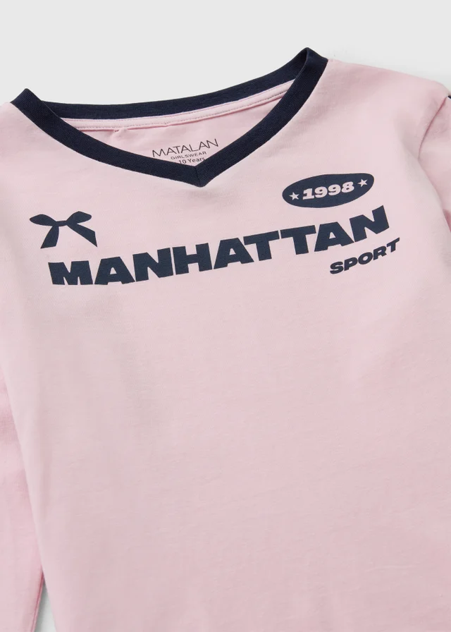 Girls Pink Manhattan T-Shirt (7-15 Yrs)