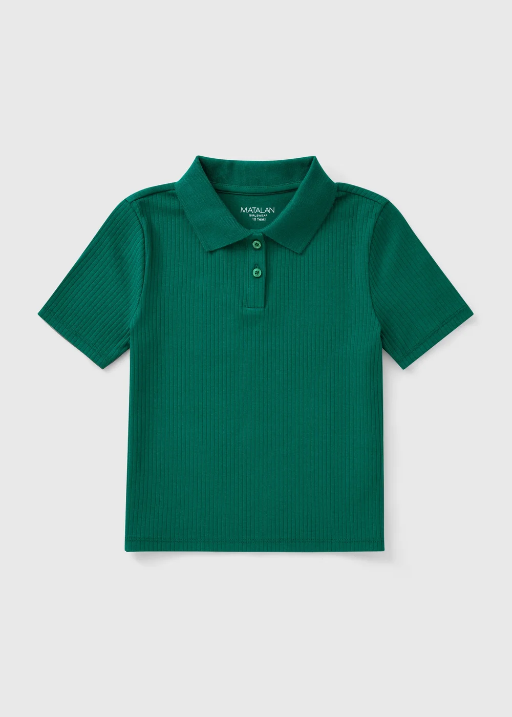 Girls Green Short Sleeve Polo T-Shirt (7-15yrs) - 8 Yrs Image 1