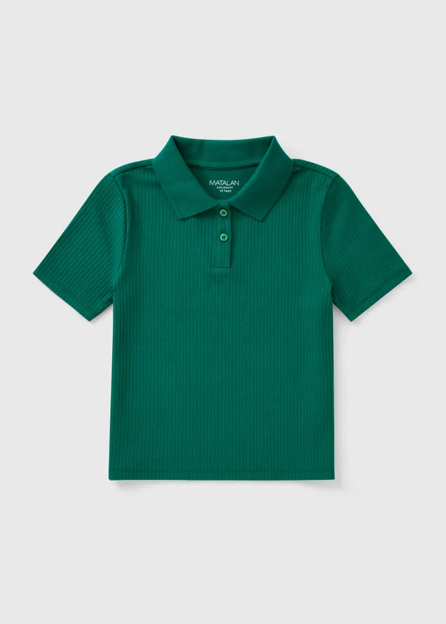 Girls Green Short Sleeve Polo T-Shirt (7-15yrs)