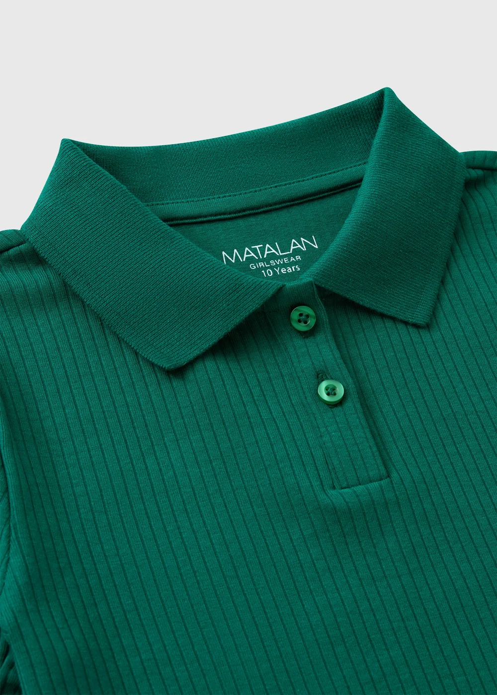 Girls Green Short Sleeve Polo T-Shirt (7-15yrs) - 8 Yrs Image 2