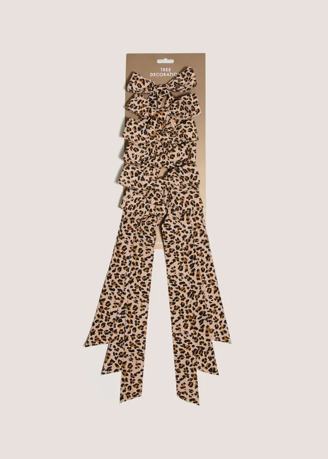 Leopard Print Decorative Bows