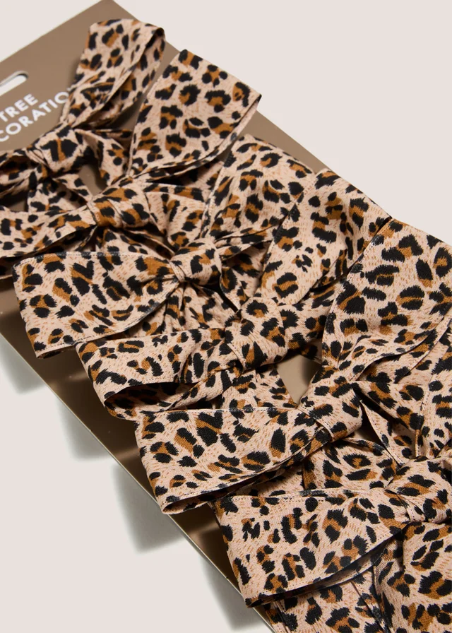 Leopard Print Decorative Bows