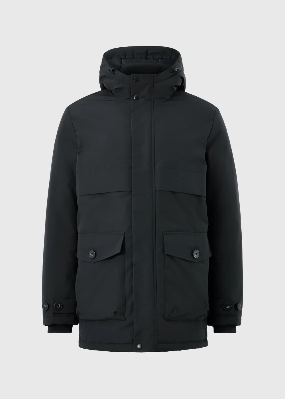 Navy Double Layer Parka Coat - XS Image 1