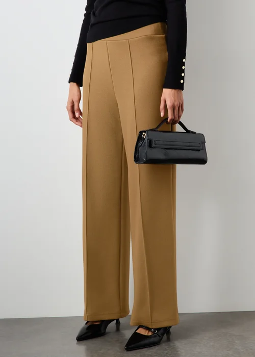 Camel Ponte Wide Leg Trousers - 8/L29 Image 1