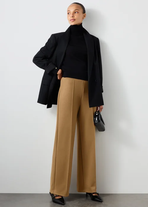 Camel Ponte Wide Leg Trousers - 8/L29 Image 4