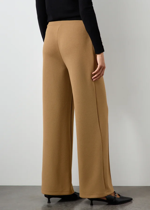 Camel Ponte Wide Leg Trousers