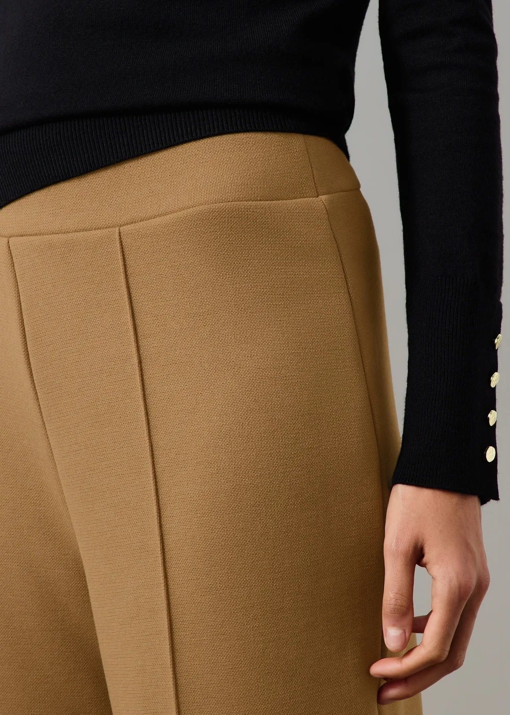 Camel Ponte Wide Leg Trousers - 8/L29 Image 3