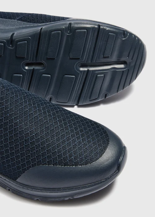Navy Mesh Slip On Shoes - 6 Image 2
