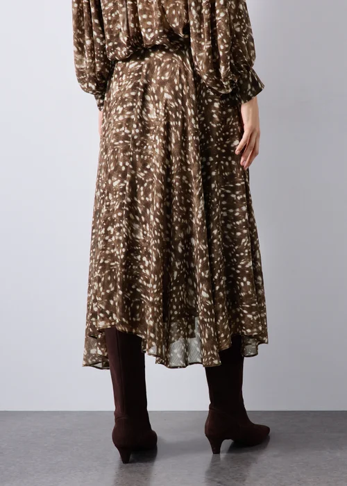 Brown Deer Print Co Ord Skirt - 8 Image 2