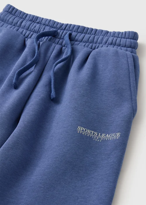 Girls Blue Wide Leg Co Ord Jogging Bottoms (7-15yrs) - 7 Yrs Image 2