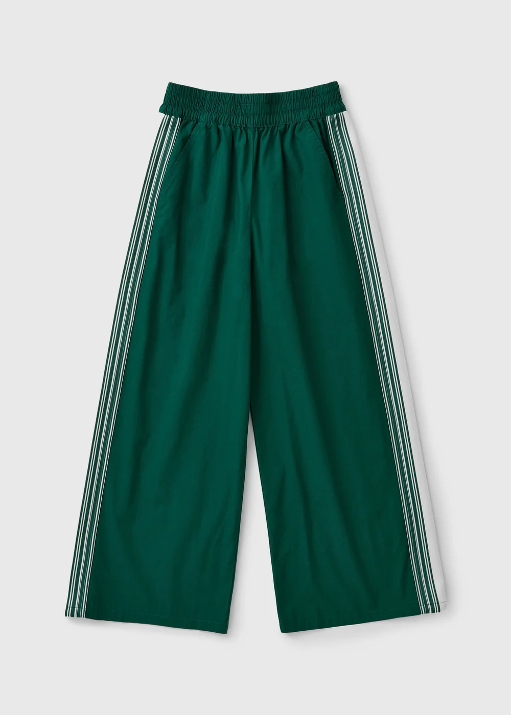 Girls Green Side Stripe Track Pants (7-15 Yrs) - 7 Yrs Image 1
