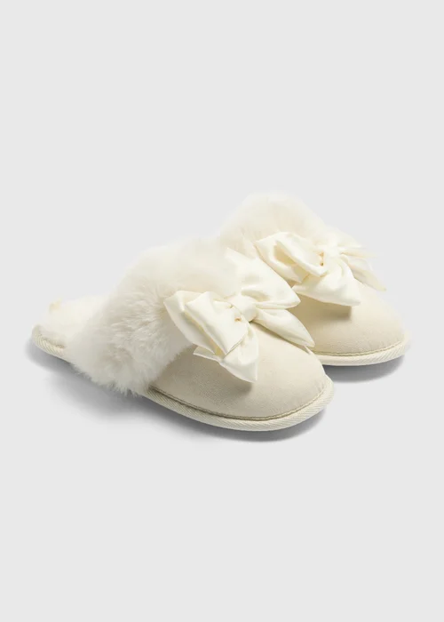 Girls Sand Bow Mule Slipper (Younger 10-Older 5) - 3 Image 1
