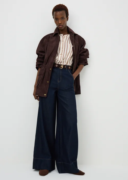 Cream Stripe Utility Blouse - 8 Image 3