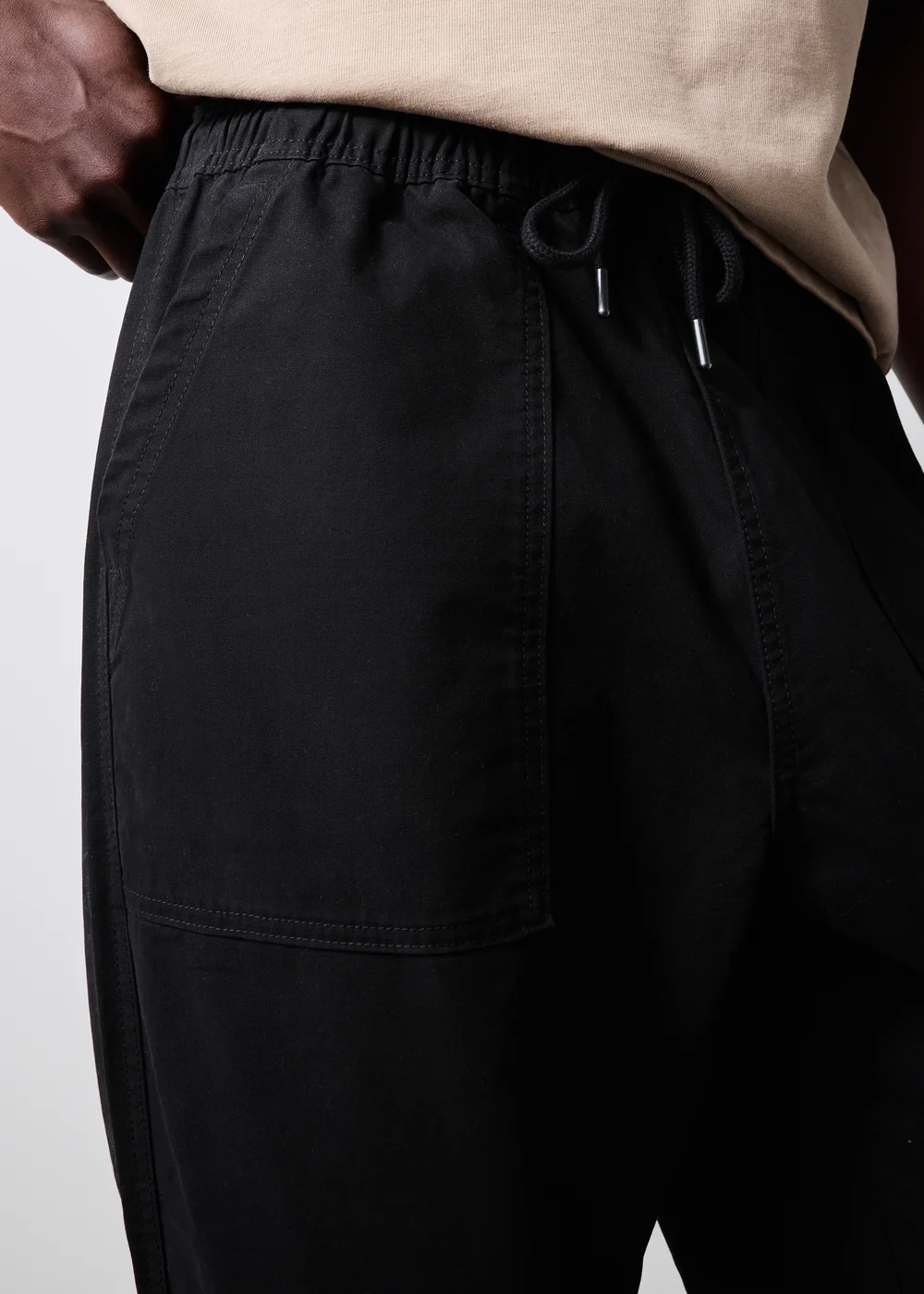 Black Fatigue Trousers - S Image 4