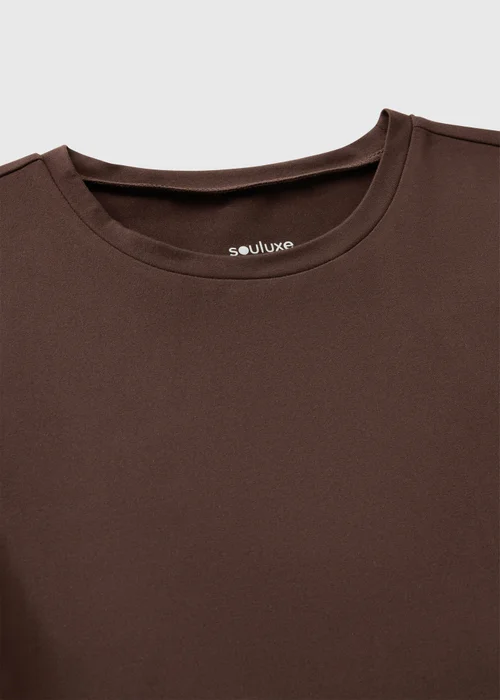 Souluxe Girls Brown Soft Touch T-Shirt (7-15yrs) - 7 Yrs Image 2