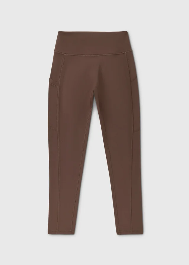 Souluxe Girls Brown Soft Touch Leggings (7-15yrs)