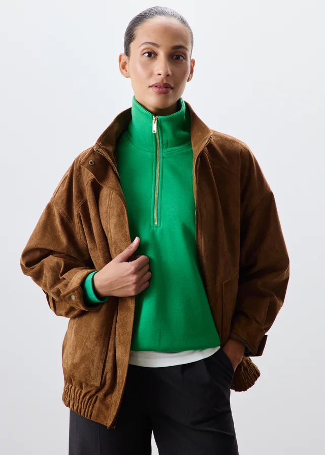 Green Half Zip Jumper