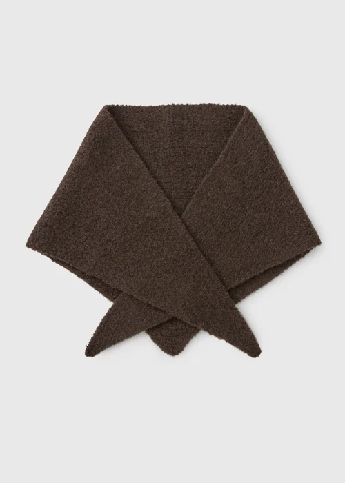 Brown Triangle Scarf - One Size Image 1