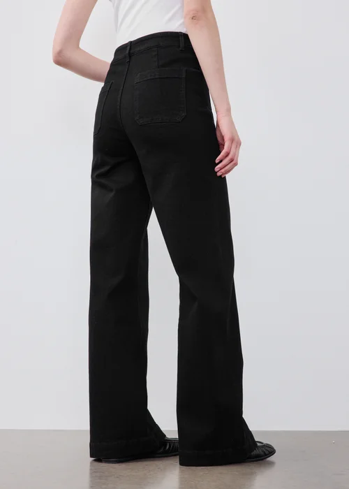 Black Pocket Front Jeans - 8/L29 Image 2