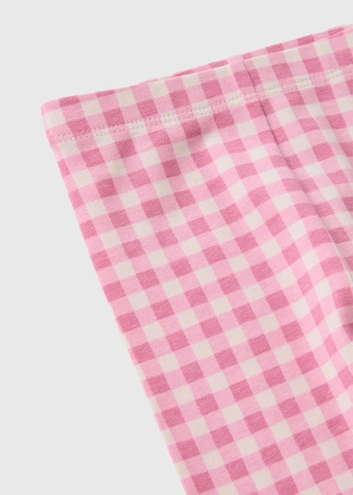 Baby Pink Gingham Leggings (0-23mths) - Up to 1 Month Image 2