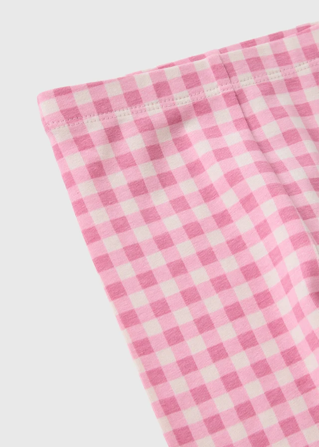 Baby Pink Gingham Leggings (0-23mths)