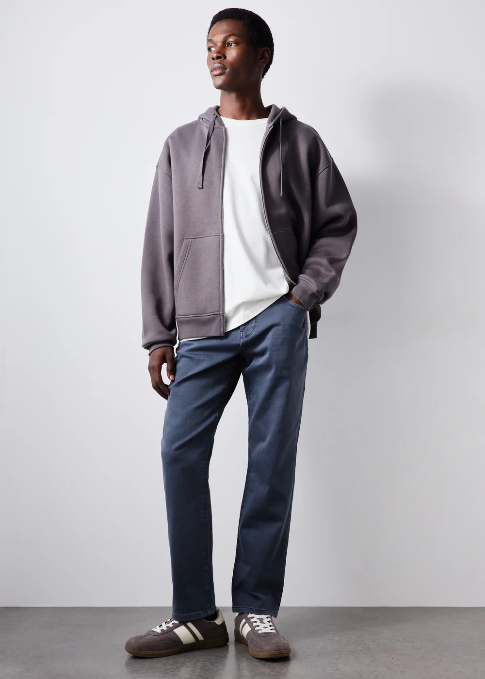 Blue 5 Pocket Trousers - 30 Waist Regular Image 2