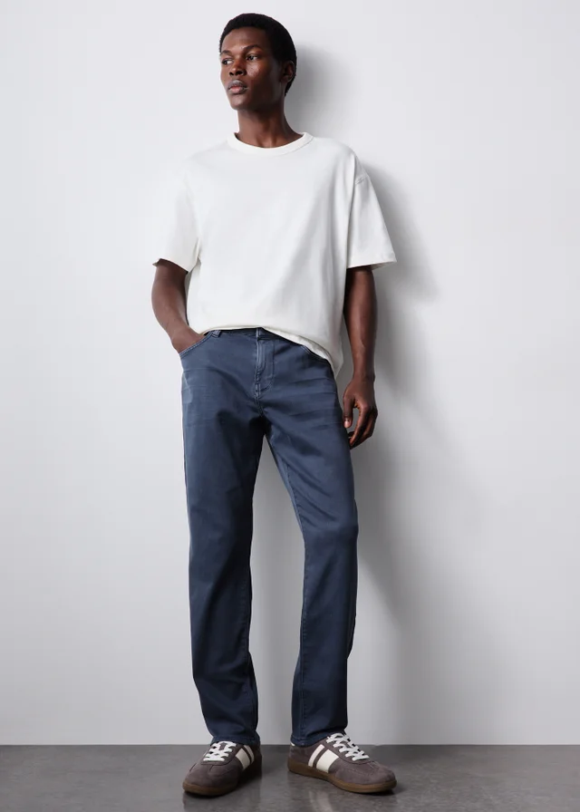 Blue 5 Pocket Trousers