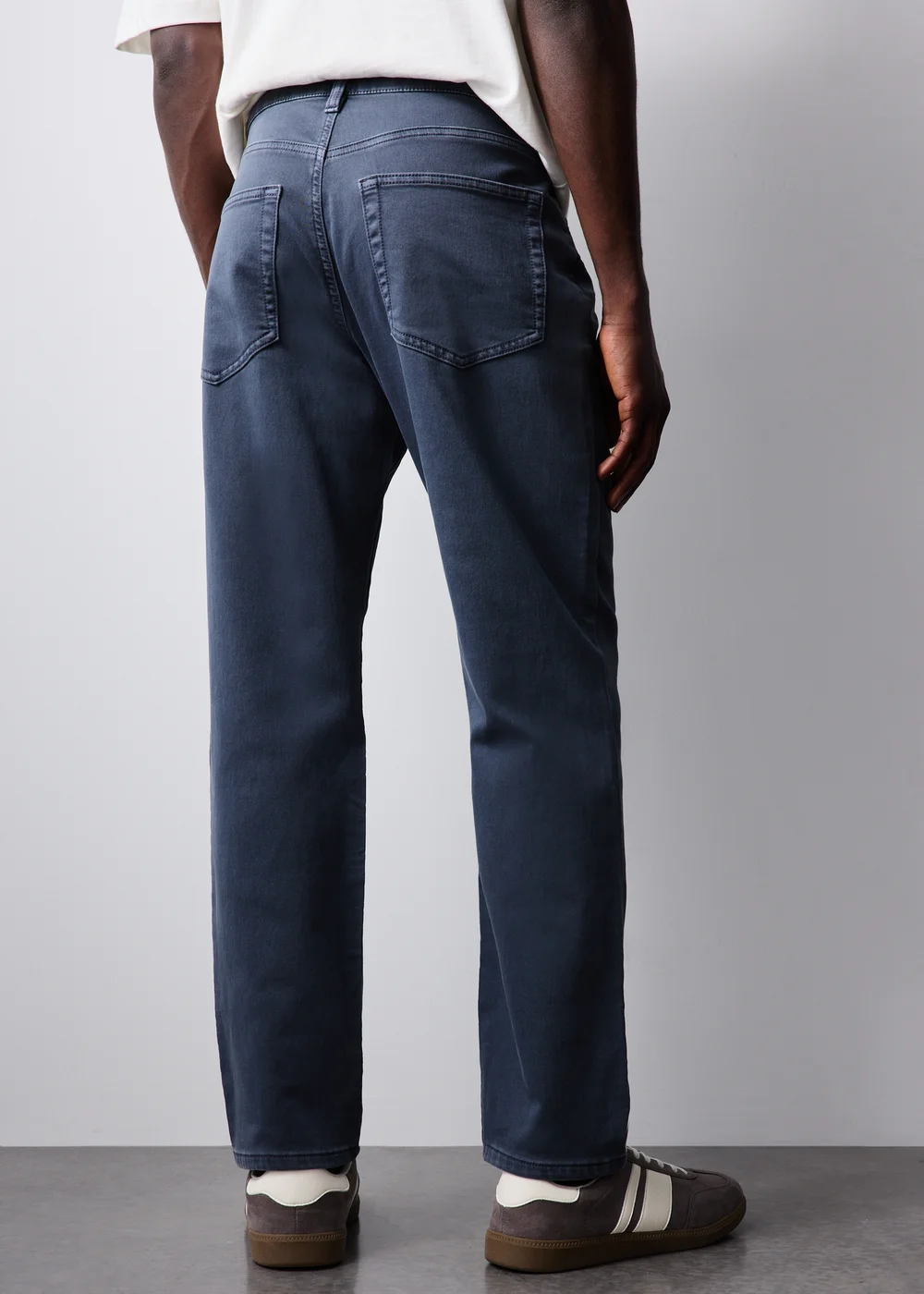 Blue 5 Pocket Trousers - 30 Waist Regular Image 4