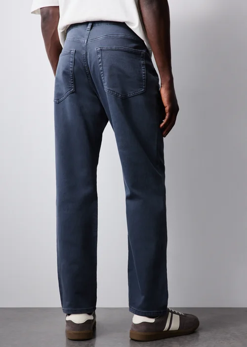 Blue 5 Pocket Trousers - 30 Waist Regular Image 4