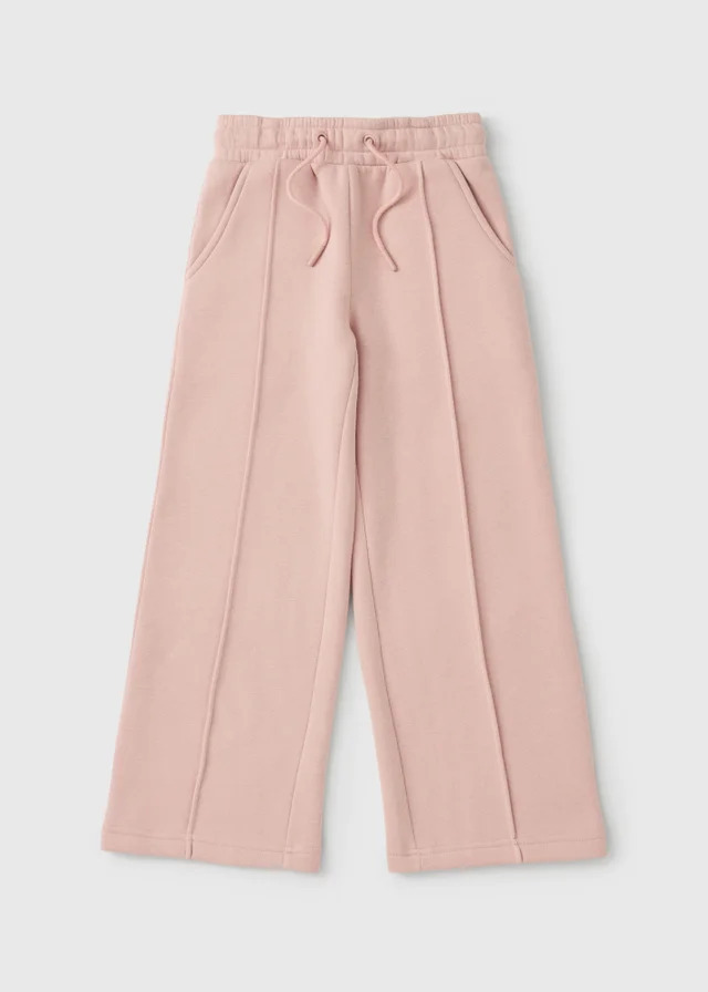 Girls Pink Wide Leg Joggers (7-15yrs)