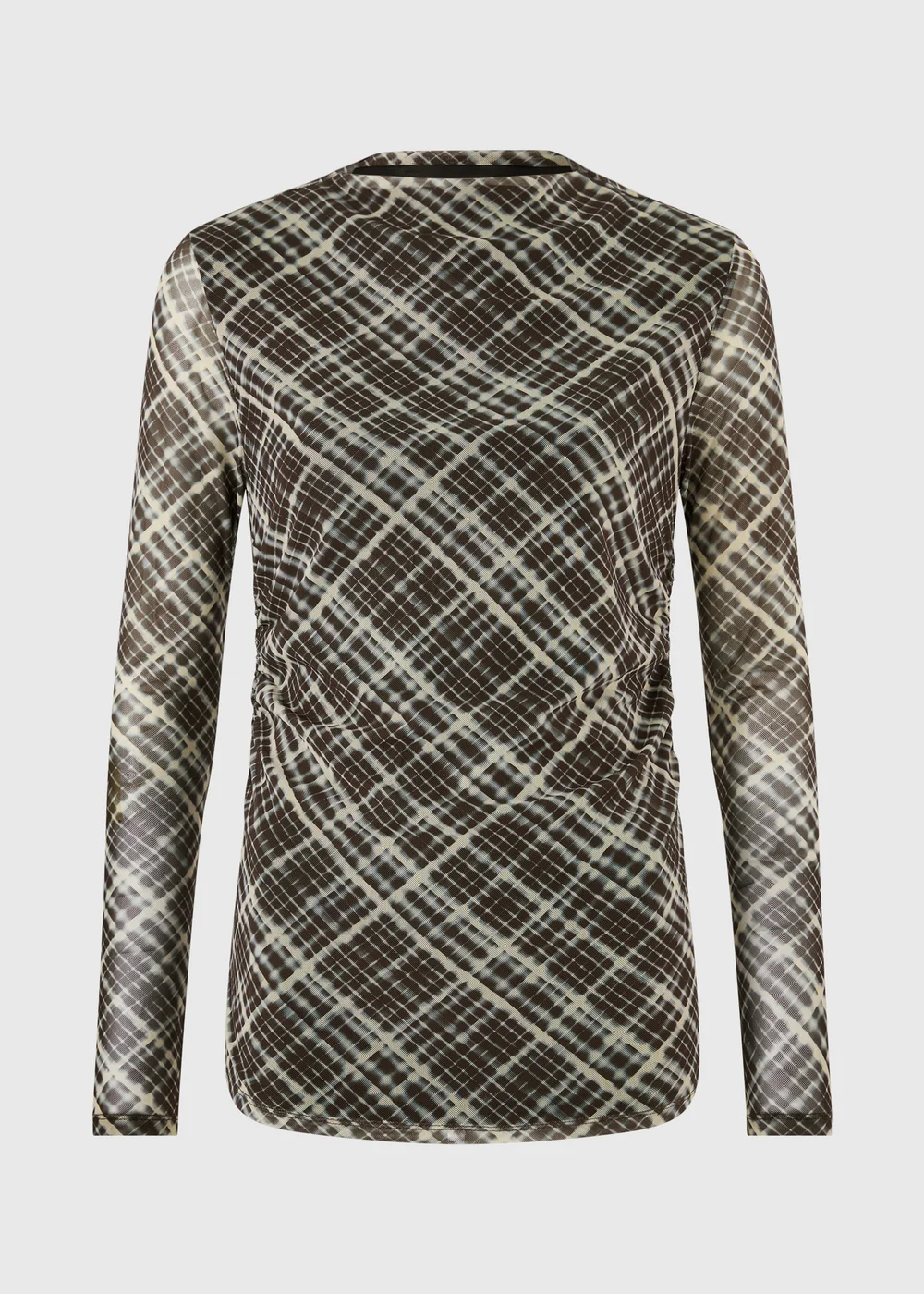 Black Check Co Ord Mesh Top - 8 Image 5