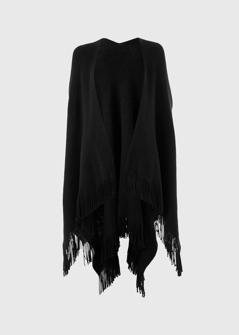 Black Basic Shawl - One Size Image 1