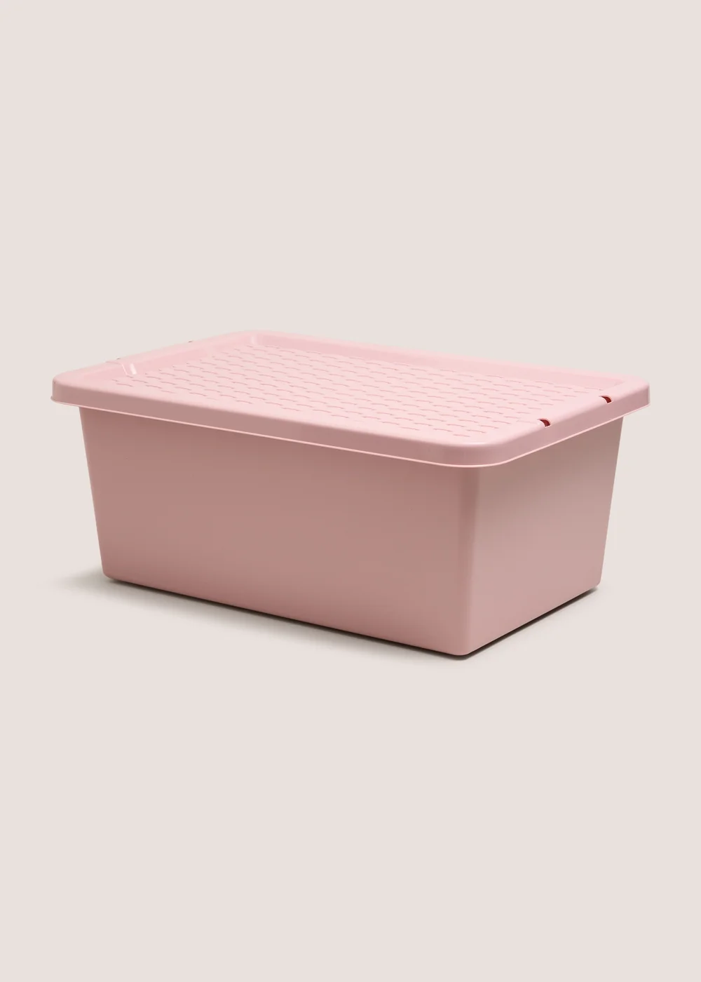 Pink 12L Storage Box with Lid Image 1
