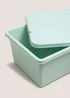 Green 12L Storage Box with Lid Image 2