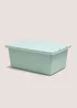 Green 12L Storage Box with Lid Image 1