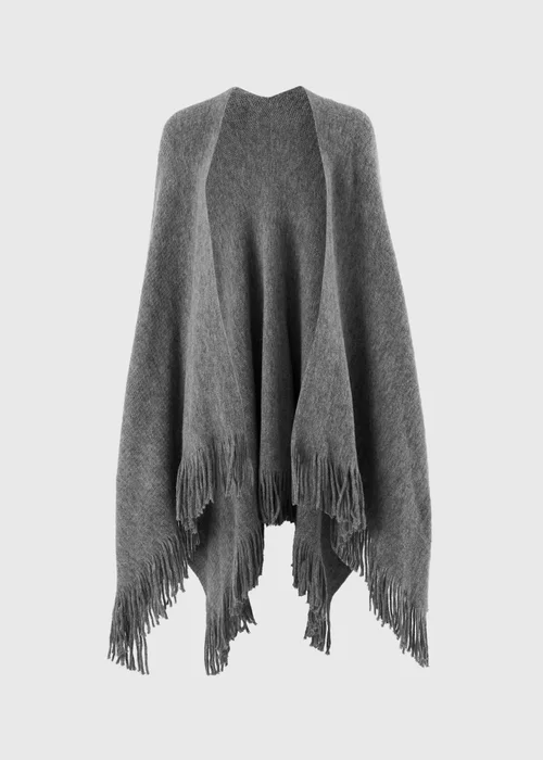 Grey Basic Shawl - One Size Image 2