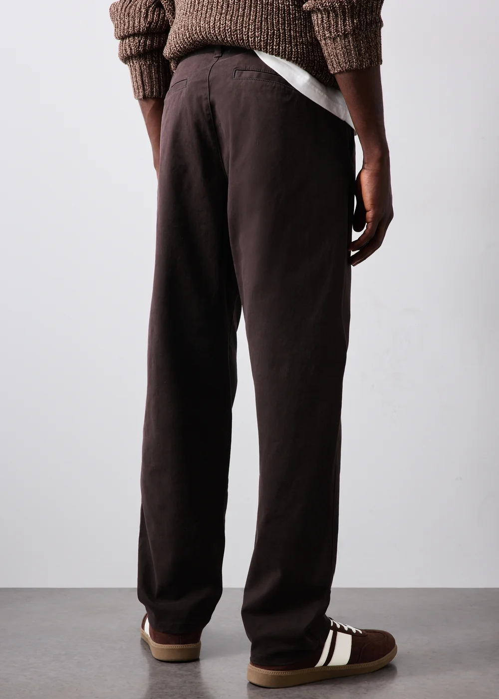 Brown Straight Chinos - 30 R Image 3