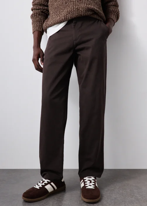 Brown Straight Chinos - 30 R Image 2