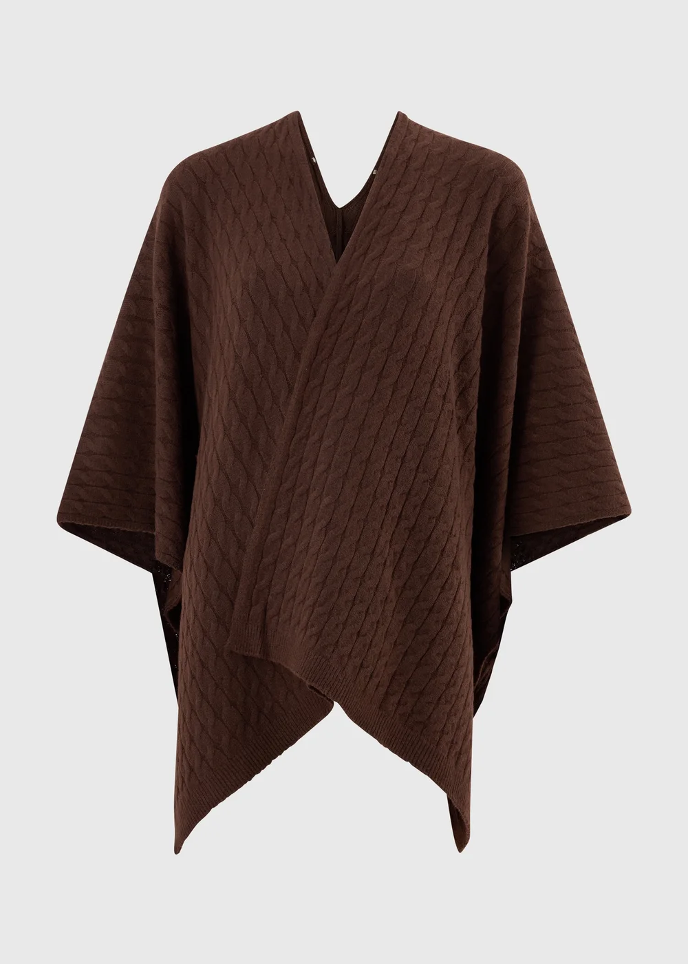 Brown Baby Cable Shawl - One Size Image 1