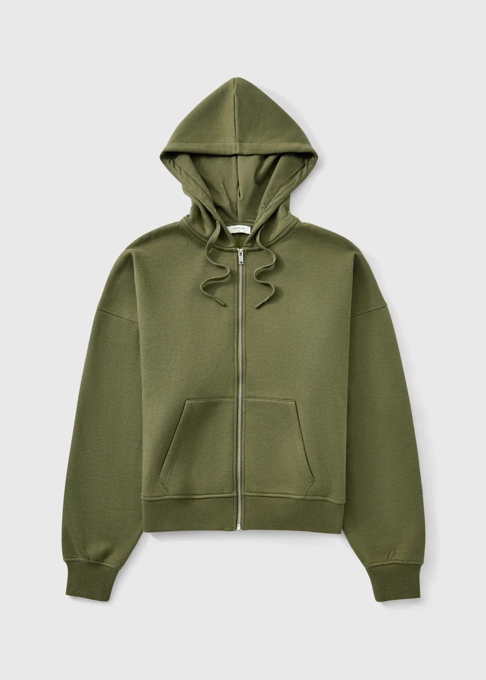 Khaki Zip Through Co Ord Hoodie - XS Image 1