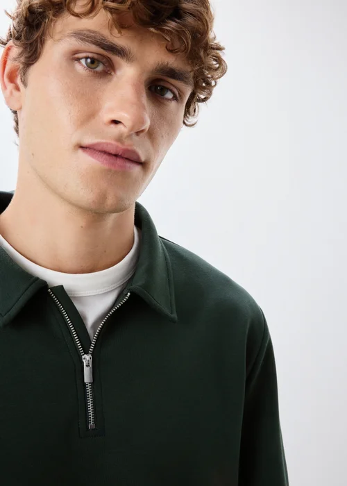 Green Long Sleeve Polo - S Image 4
