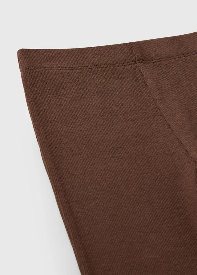 Girls Brown Flared Leggings (7-15yrs)