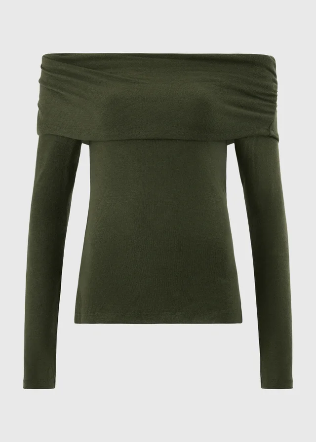 Forrest Green Soft Knit Co Ord Top